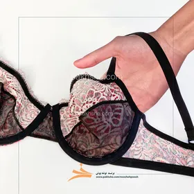 ست پلنگی سرخابی فنردار برند نوشه پوش