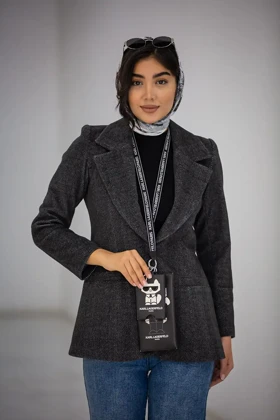 پالتو کت جناقی تک دکمه