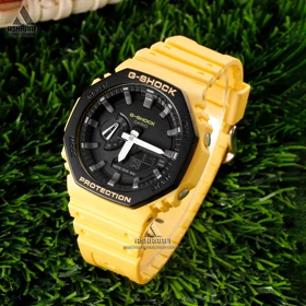 ساعت جی شاک زرد G-shock GA-2100