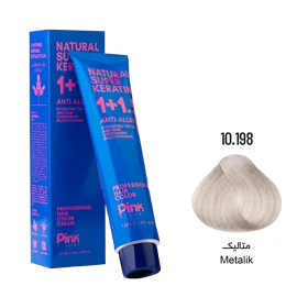 رنگ مو پینک ویژوآل شماره 10.198 رنگ متالیک حجم 120 میلی لیتر