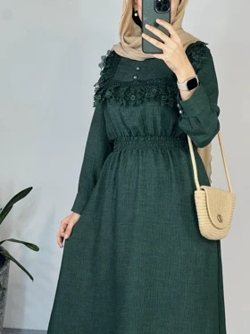 پیراهن مانتویی بلند فرانک 1