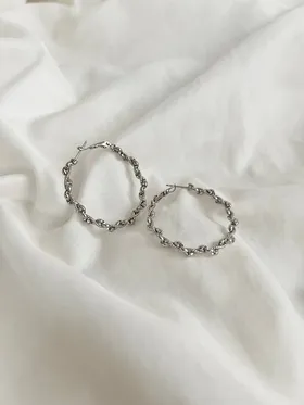 گوشواره حلقه‌ای طرح طلا