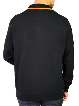 سلانیک بیسیک نیم زیپ مردانه رنگ مشکی کد 89870