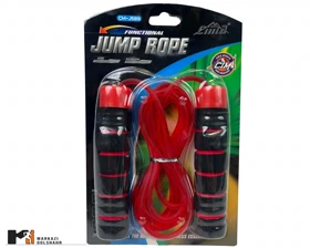 طناب ورزشی دسته اسفنجی J589 کد 2006142 (قرمز)