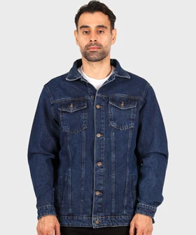 کت جین سورمه ای ساده 0215