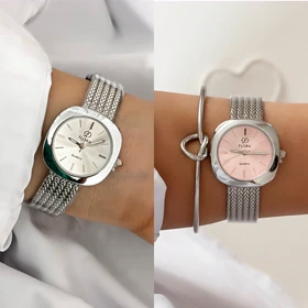 ساعت فلورا زنانه صفحه مکعبی 763