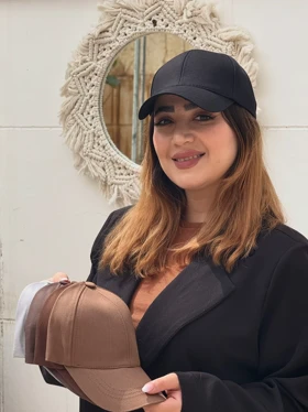 کلاه کپ ساده کتان