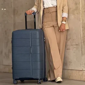 چمدان وارداتی هادایز مدل HADIZE - HZD192 LARGE POLYPROPYLENE سایز بزرگ (به همراه کاور هدیه)