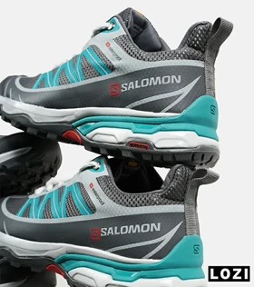 کفش کتانی مردانه و زنانه طوسی آبی Salomon Waterproof V.2
