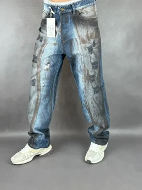 شلوار نیم بگ مردانه کاستوم زاپ‌دار 127