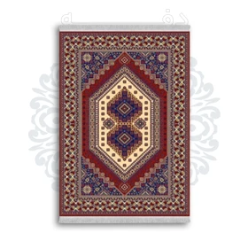 *جدید* فرشینه از جنس پارچه شانل مخمل ترک طرح فانتزی برند دفه کد 1850