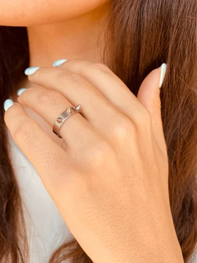 انگشتر تیغ تیغی استیل