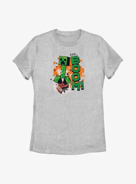 تیشرت طرح ماینکرافت | Minecraft Creeper Boom Womens T-Shirt کد 254638