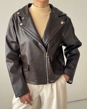 کت چرم جیب نما کد  100150