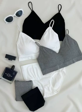 ست نیم‌تنه و شورت کبریتی کد 2750