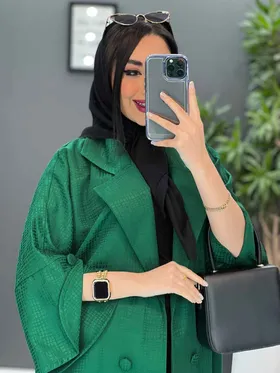 مانتو ژاکارد آستین لاله