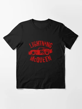 تیشرت طرح ماشین ها | Cars Lightning McQueen Vintage Essential T-Shirt کد 246782