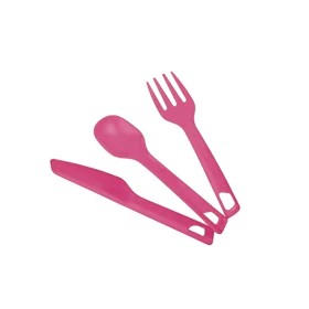 ست قاشق و چنگال و کارد LIFECAMP (صورتی)