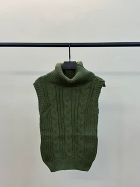 تاپ بافت یقه اسکی (سبز)