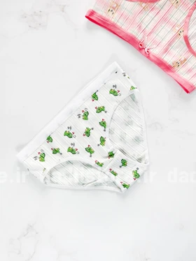 شورت اسلیپ نخ پنبه عروسکی طرح کارتن