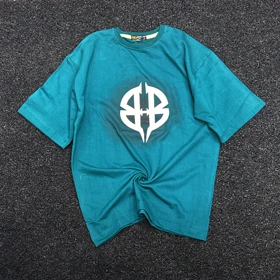 تیشرت باکسی بلنسیاگا رنگ سبز خاص پارچه ماکان گرم دار