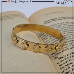 بنگل ونکلیف صدفی آبکاری طلا کدbn97