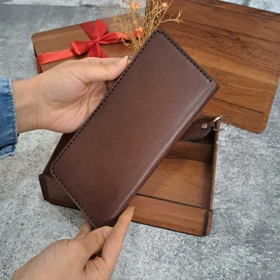 ست 2 تیکه مدل کتی چرم طبیعی ساده