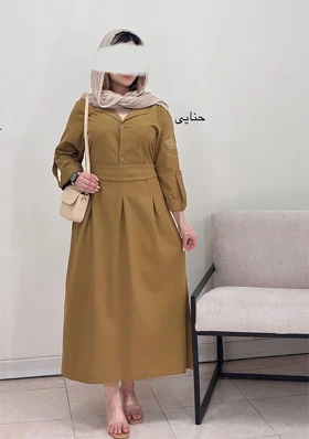 پیراهن مانتویی ملیناز