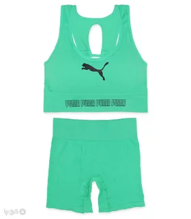 ست شورت و نیم‌تنه کاپ‌دار کبریتی کد A16 طرح Puma