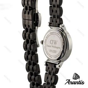 ساعت دنیل ولینگتون زنانه گرد مشکی نقره ای متوسط w-3826