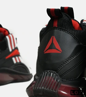 کفش کتانی ساق‌دار مشکی قرمز سفید Reebok Shaq Attaq