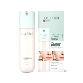 کرم مرطوب‌کننده و جوانساز کلاژن بانک کلامین 125ml