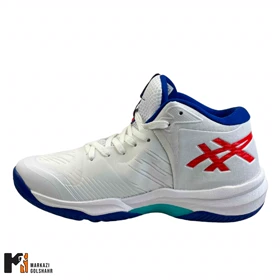 کفش سالنی ساق‌دار مردانه اسیکس سفید سبز