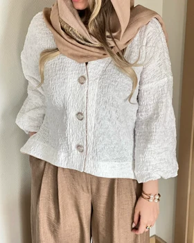 شومیز دکمه مروارید