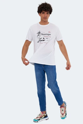 تیشرت مردانه کارنن روی سفید ST13TE338