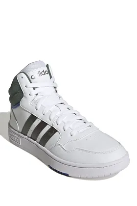 کفش کتانی بلند مردانه سفید HOOPS 3.0 MID