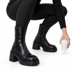 کفش نیم بوت زنانه پاشنهدار مدل 0526 _ Boots