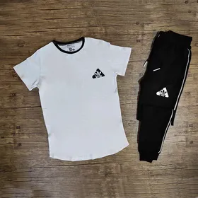 ست تیشرت آستین کوتاه و شلوار REEBOK رنگ سفید