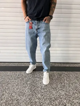 مام فیت آبی ساده Levis