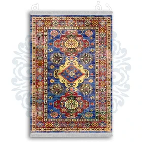 فرشینه از جنس پارچه هازان مخمل ترک طرح گلیم برند دفه کد DDGG 152