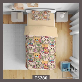 روتختی کودک طرح پترن گربه مدل T5780