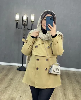 مانتو کتان ژیله دار