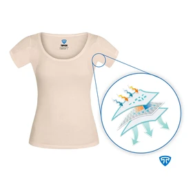تاپیک تیشرت آستین کوتاه women-tishirt-cream