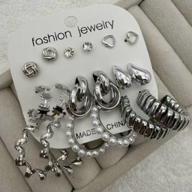 گوشواره پکی 9 جفت کد 203 در دو رنگ