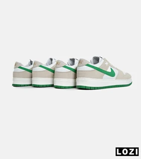 کفش کتانی بزرگ پا سفید طوسی سبز نایک NIKE SB