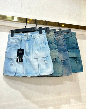 دامن کوتاه جنس جین