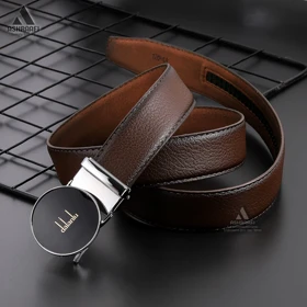 کمربند مردانه چرمی Leather Ratchet Belt BL116 (قهوه‌ای)