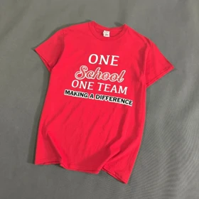 🧡 SIZE S-XS تیشرت اورجینال پسرانه و دخترانه برند معتبر Gildan مدل One school One team