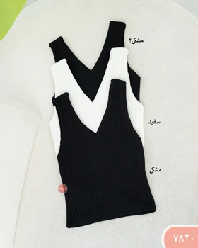 تاپ یقه هفت کرکره ای 7820