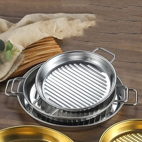 تابه گریل استیل نقره ای